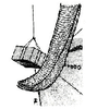 IMPA 2321XX Cargonet 360x 360 cm, rim rope 16 mm, mesh rope 12mm, mesh 250 mm