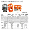 IMPA 591619 Diaphragm pump high pressure 1 1/2" - ATEX explosion proof Wilden XHX400S aluminium / wilflex - NO STOCK