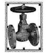 IMPA 750125 GLOBE VALVE F7301 5K 5K-40 JIS BRONZE 40 MM 160 MM 120 MM 95 MM 4 15 MM