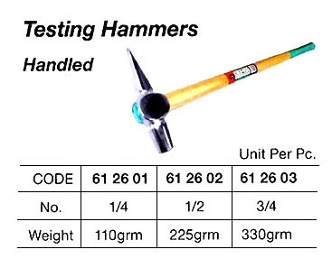 IMPA 612602 HAMMER TESTING HANDLED NO.1/2 (225GRM)