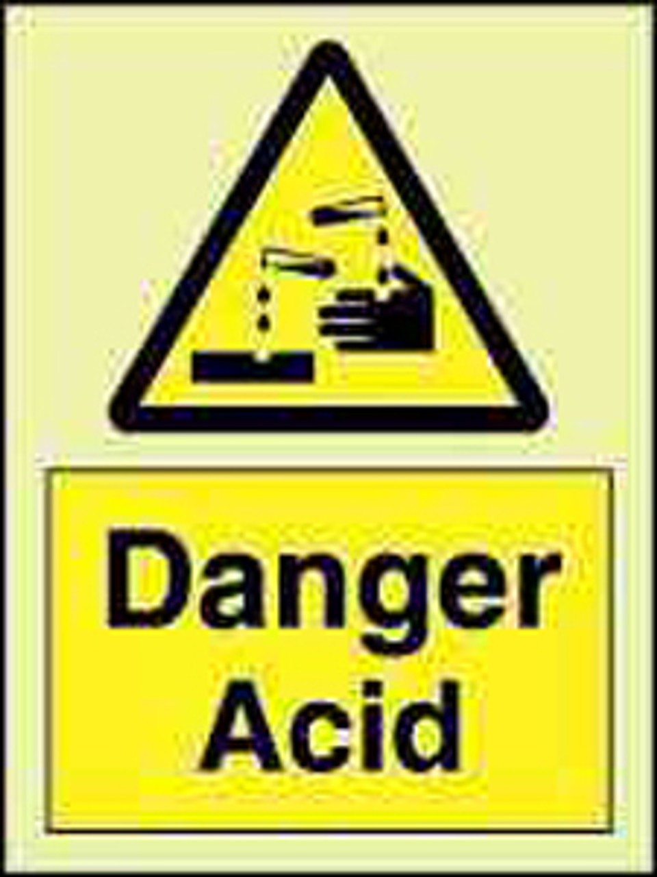 IMPA 337590 hazard sign - Danger acid