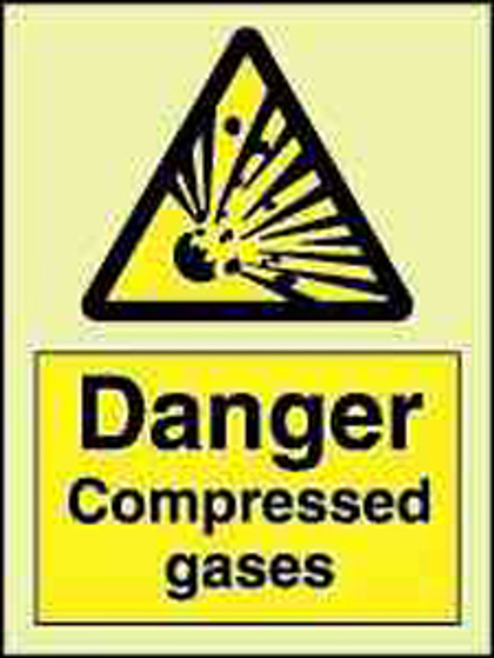 IMPA 337584 hazard sign - Danger compressed gasses