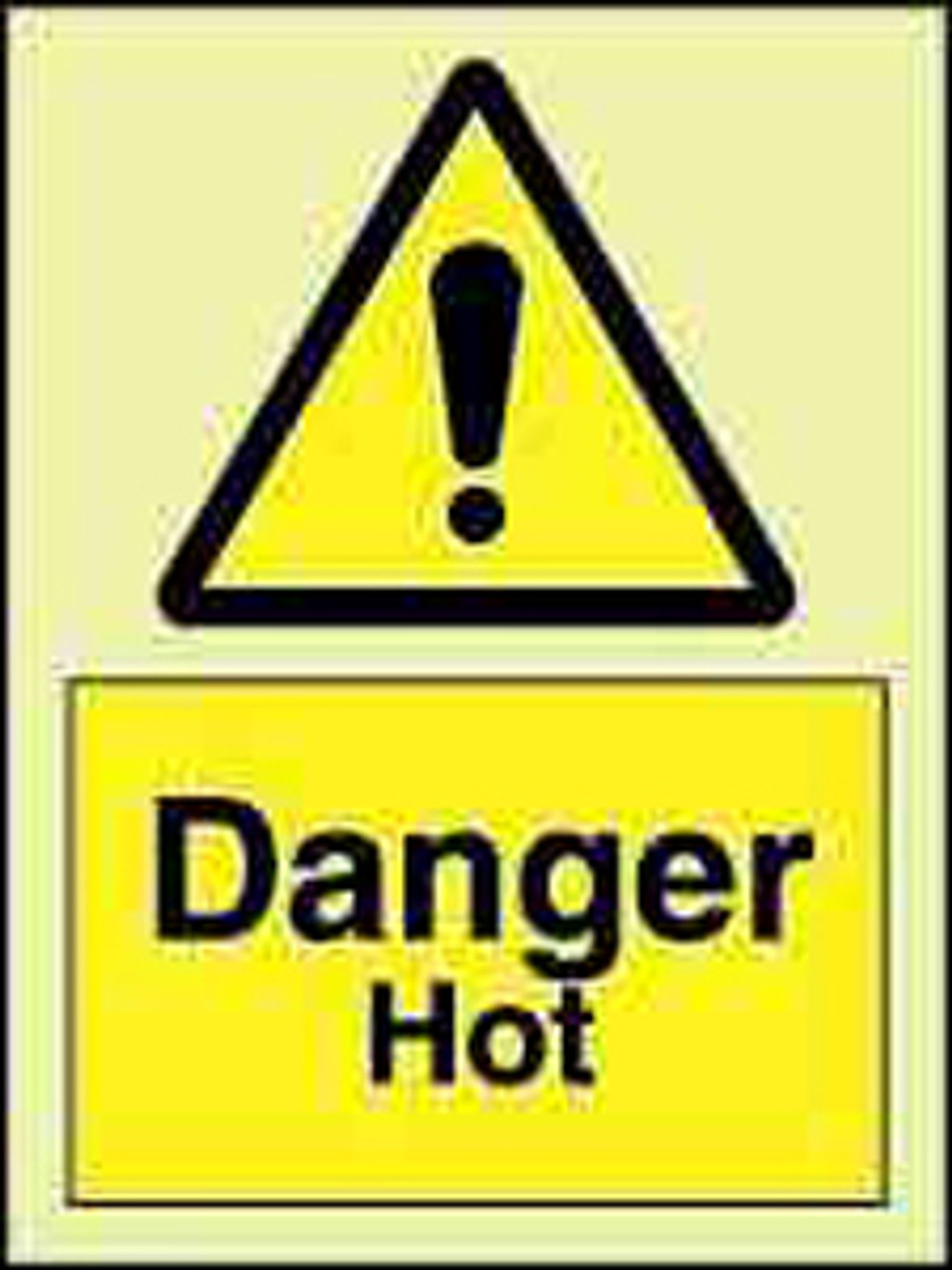 IMPA 337569 hazard sign - Danger hot