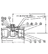 IMPA 752415 BALL VALVE SS 316 BSP FEMALE 1" 64 BAR FULL BORE