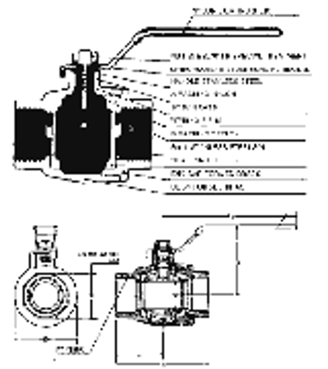 IMPA 752406 BALL VALVE BRASS female threaded BSP 1 1/2"