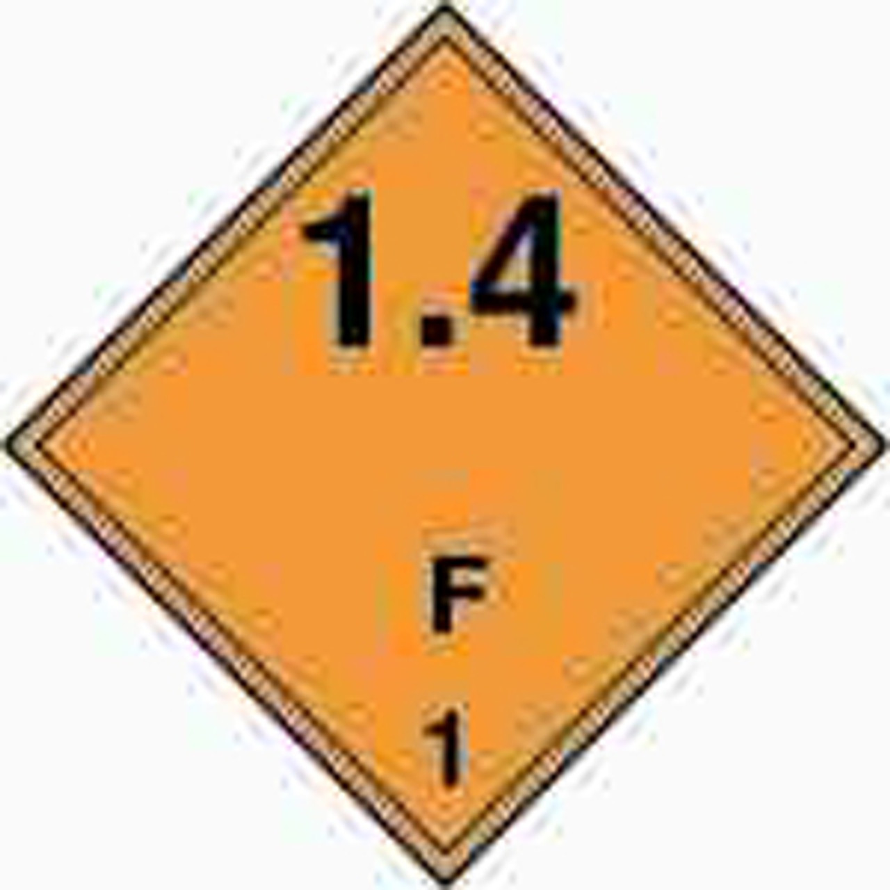 IMPA 332225 IMO hazard warning diamonds - 1.4F Explosive 25x25