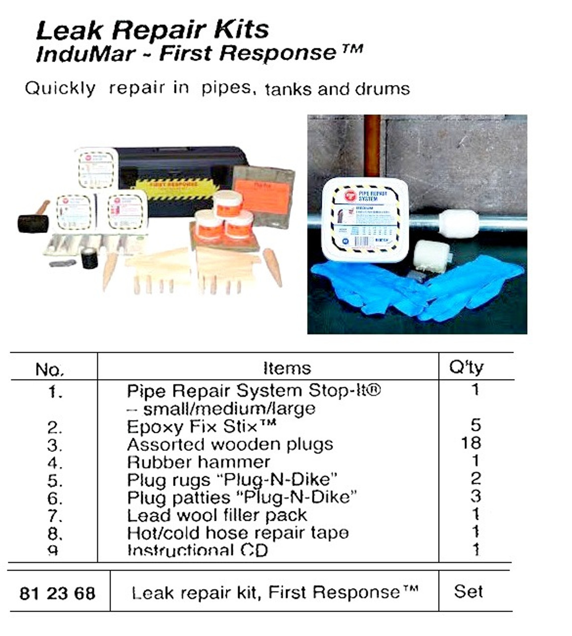 IMPA 812368 LEAK REPAIR KIT