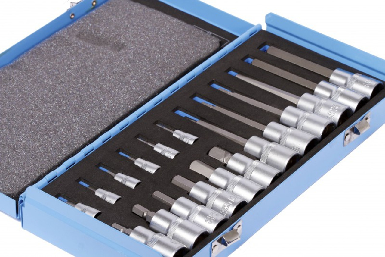IMPA 611287 BIT SET HEXAGON 2-10MM 1/4" SQUARE DRIVE