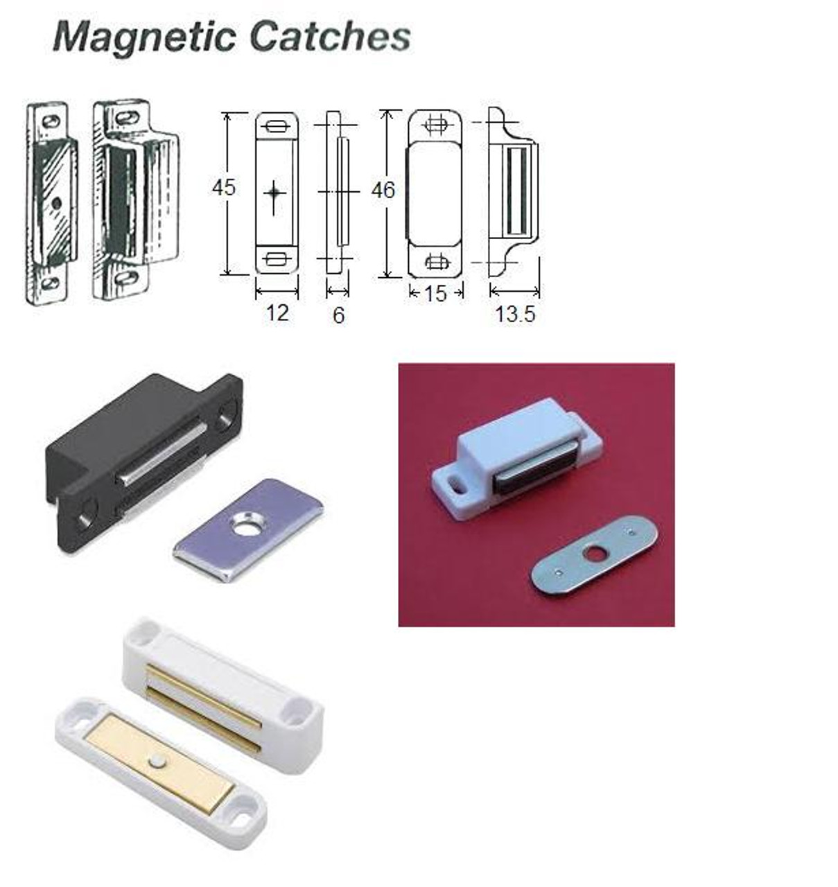 IMPA 492451 MAGNETIC CATCH PLASTIC