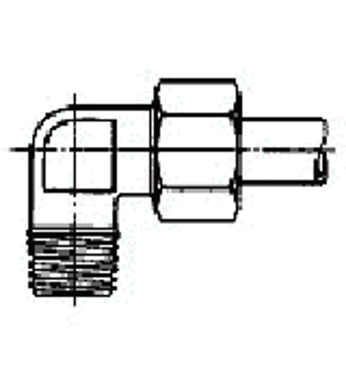 IMPA 733244 MALE ELBOW STEEL  WITH CUTTING RING 1 1/2"BSPx42mm