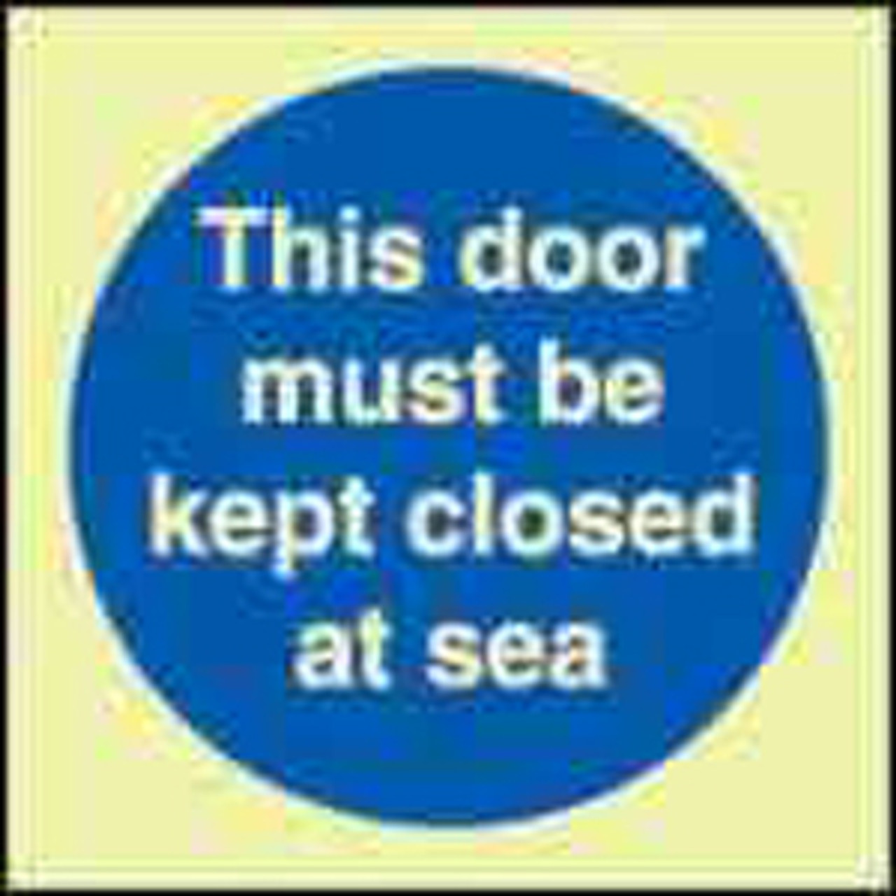 IMPA 335818 Mandatory sign This door must be closed sea