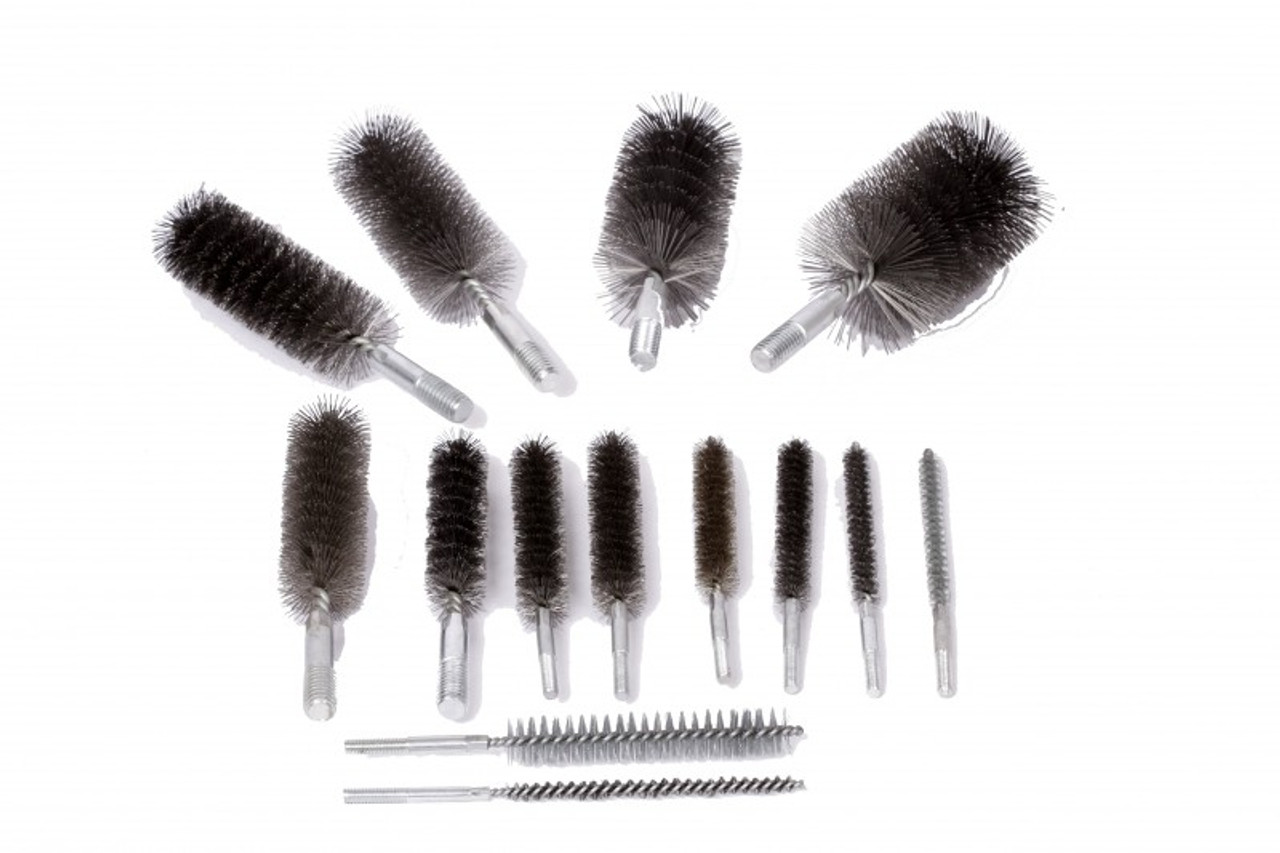 IMPA 510712 BOILER TUBE BRUSH STEEL 25mm x 3/8" male thread