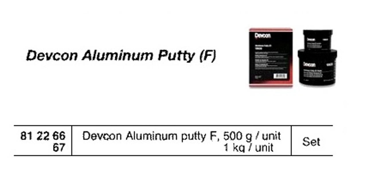 IMPA 812266 MULAX F - 500 gram aluminium putty UN3077+1759