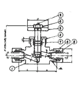 IMPA 750777 NEEDLE VALVE BRASS 8 MM PIPE X 8 MM PIPE WITH JOINT & NUT