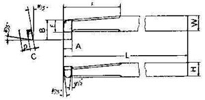 IMPA 633061 BORE FINISHING TOOL 12x12mm right HSS with chip breaker