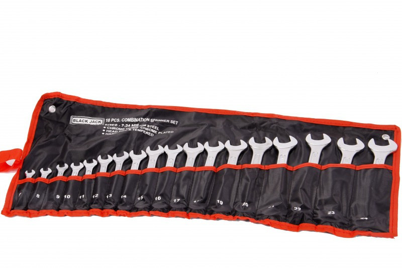 IMPA 610537 Open & 12 point wrench set (19pcs) 5,5 upto 24 mm Kukko 1007S19 (deliverytime 2 days - ex works factory)