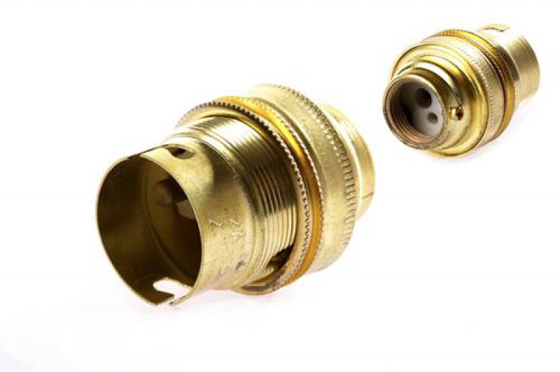 IMPA 450130 BRASS LAMPHOLDER B22 M16