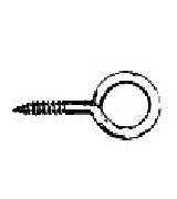 IMPA 696647 SCREW EYE diam.18mm Length 40mm BRASS