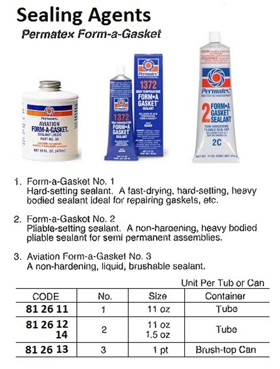 みかんさん、専用です。 IMPA 812613 SEALING AGENT PERMATEX FORM-A GASKET NO.3 1PT