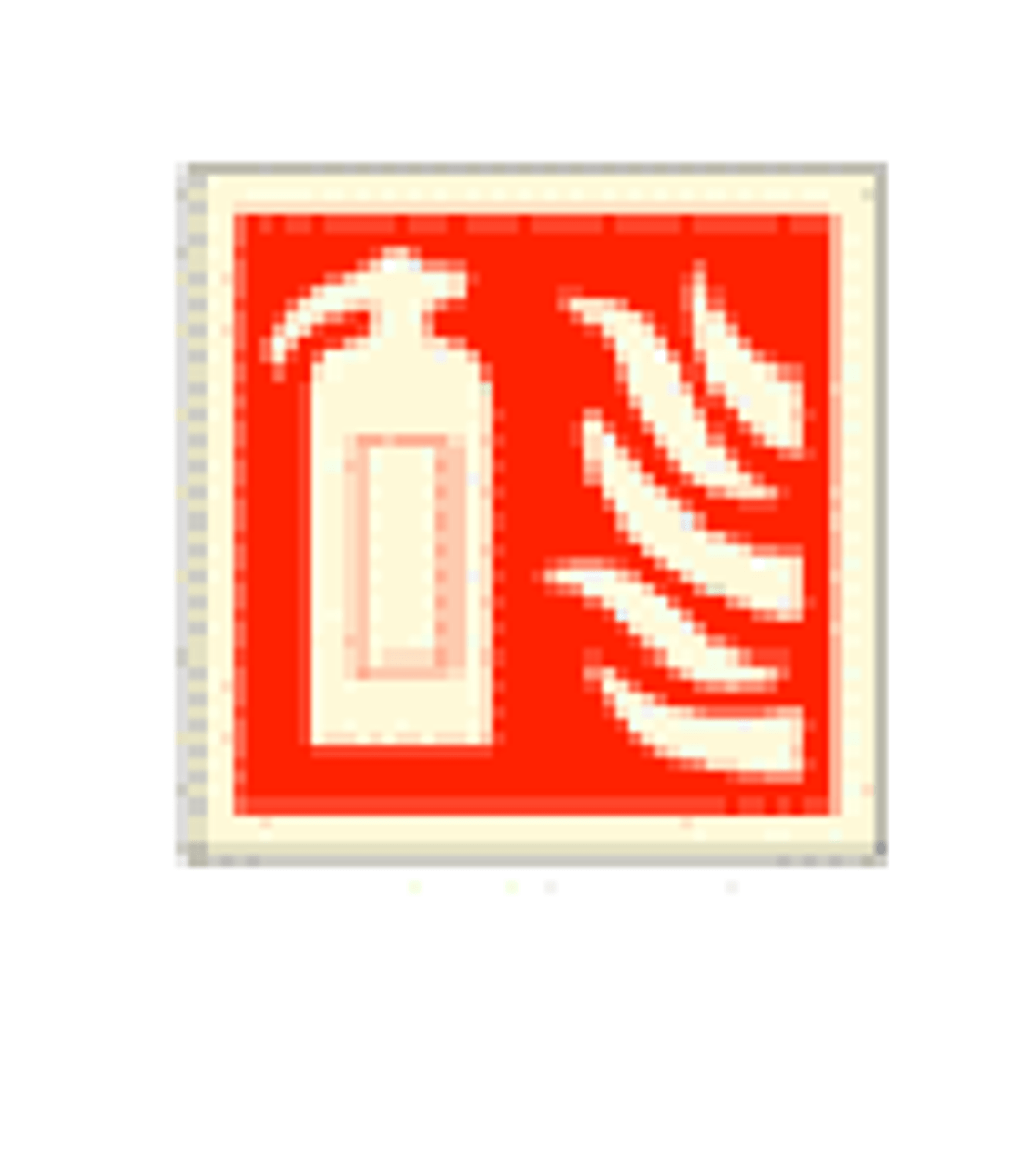 IMPA 336100 Self adh. Fire equipment sign - Fire extinguisher