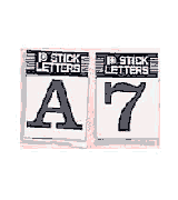 IMPA 473276 Self adhesive letter black P