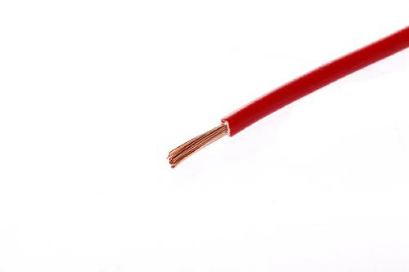 IMPA 361077 SINGLE FLEXIBEL CABLE 1.00QMM RED.
