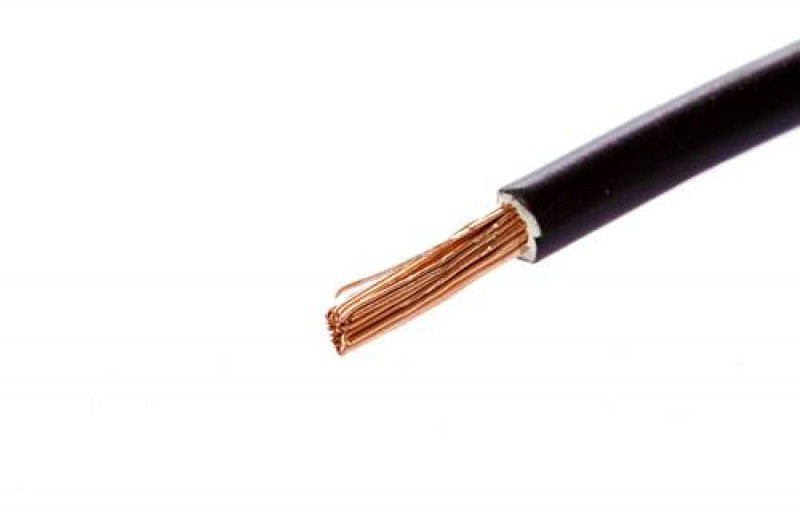 IMPA 361182 SINGLE FLEXIBLE PVC CABLE 4.00QMM BLACK.