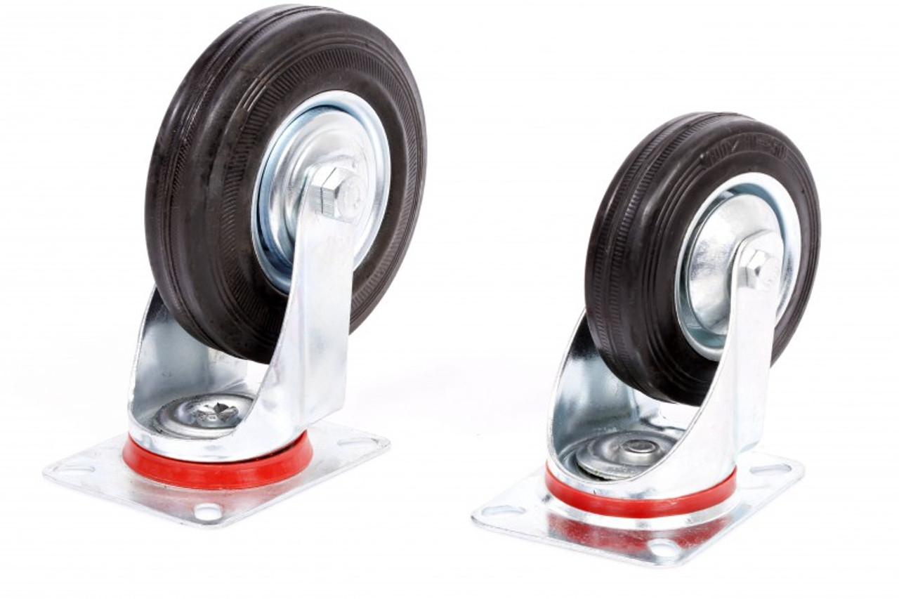 IMPA 617168 SOLID RUBBER CUSHION WHEEL FREE SWIVEL TYPE  160mm
