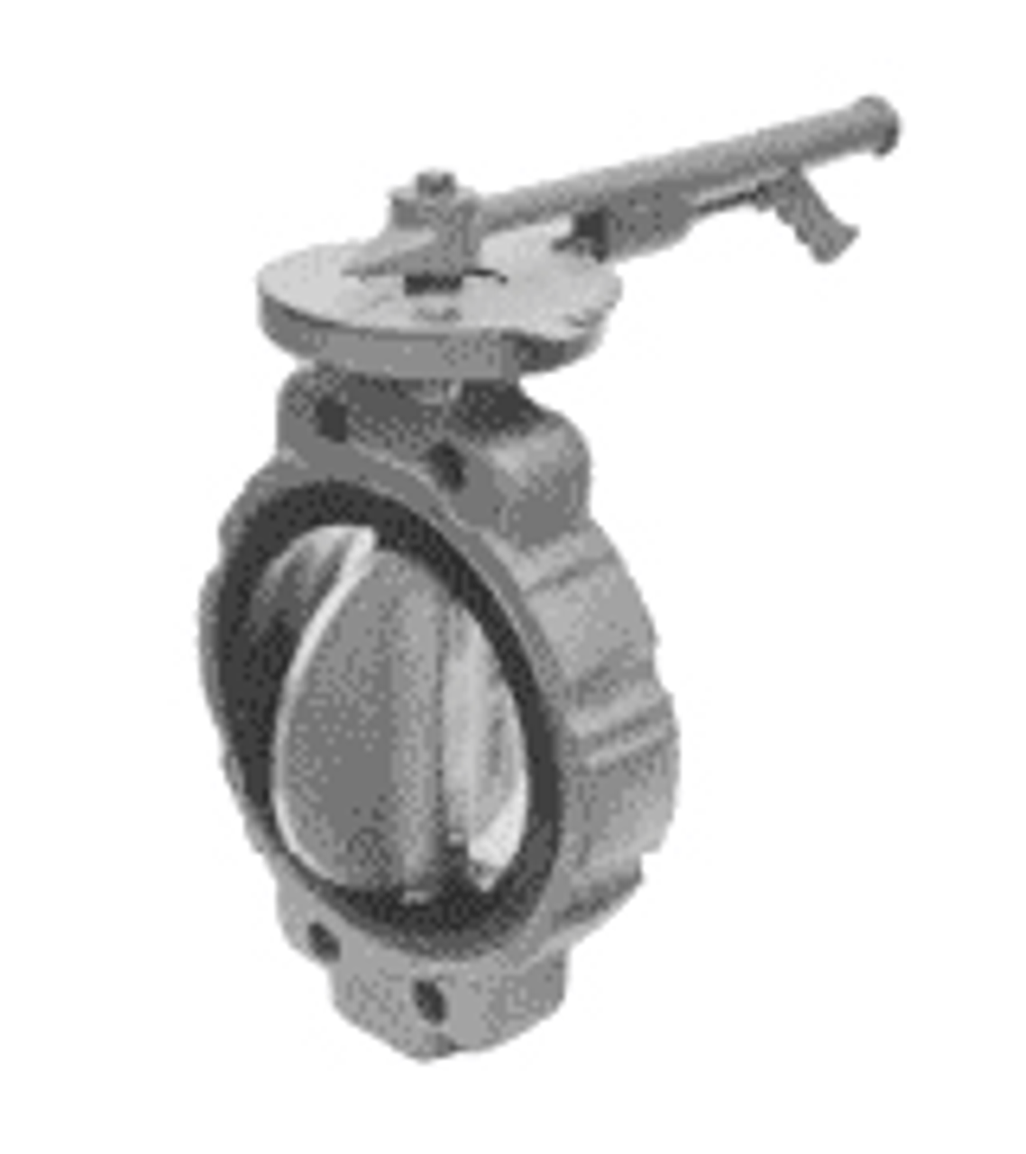 IMPA 752207 BUTTERFLY VALVE WAFER 200 MM CAST IRON ALUMINIUM / BRONZE NBR 60 MM 16 BAR LEVER