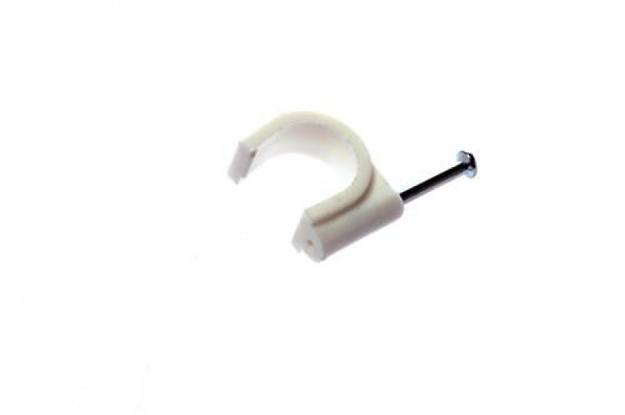 IMPA 371824 CABLE CLIPS ROUND WHITE 5.0 MM