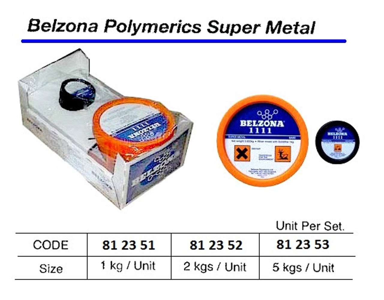 IMPA 812353 SUPER METAL 5 kg. BELZONA-1111 UN3077+3259