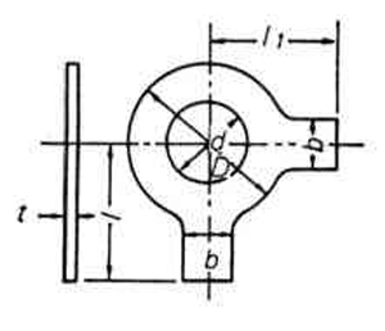 IMPA 695001 TAB WASHER WITH LONG TAB AND WING M12 DIN 463-STEEL