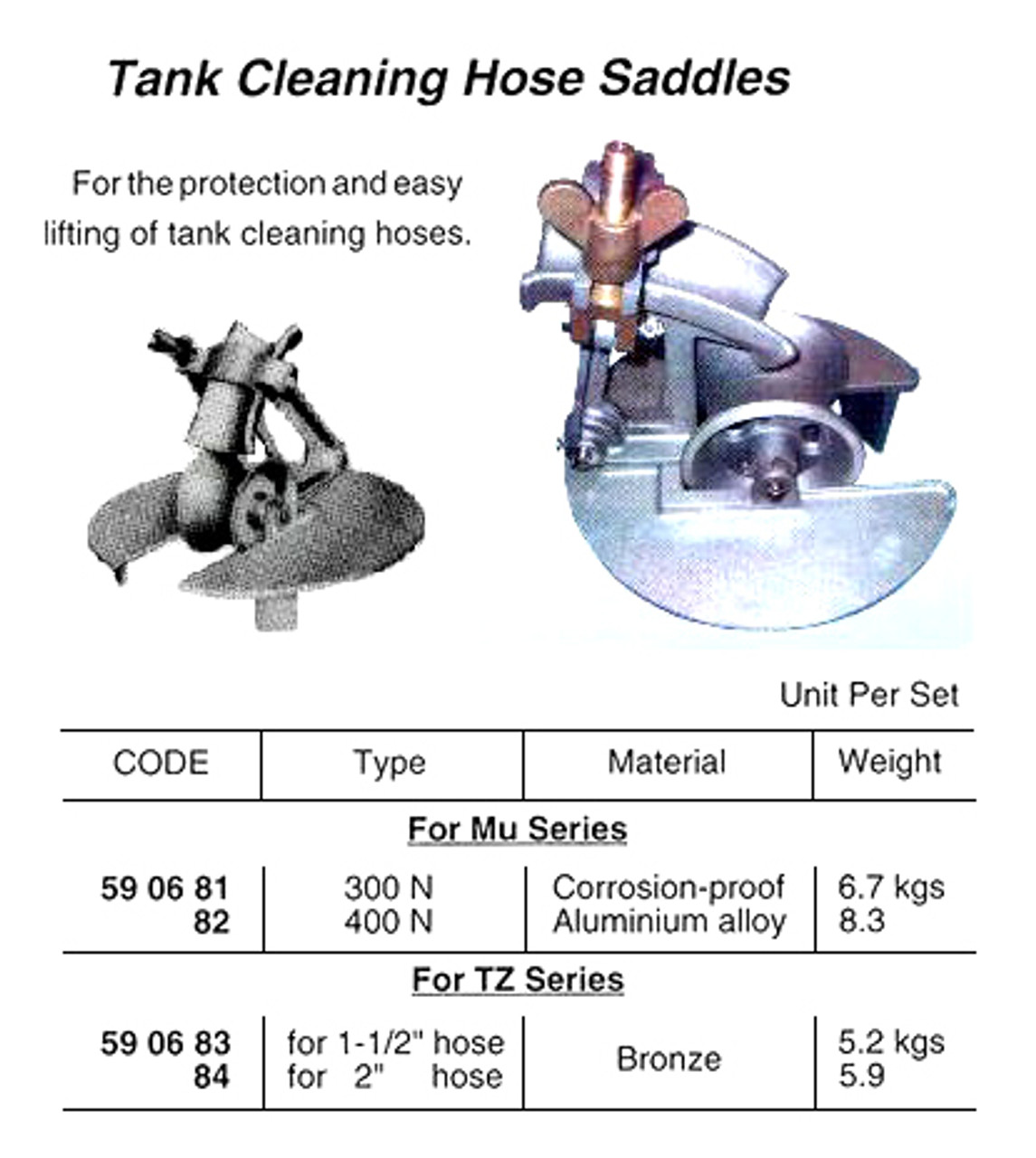 IMPA 590682 Tank cleaning saddle 400mm