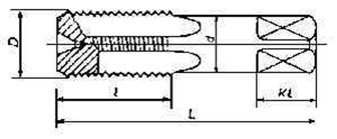 IMPA 631401 TAP STRAIGHT FOR STRAIGHT PIPETHREAD G1/16X28THREAD SKS