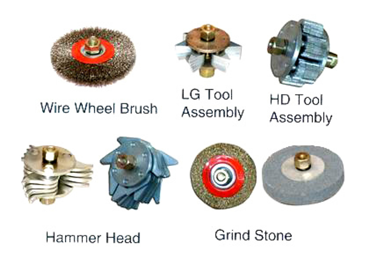 IMPA 590515 Tools for Pneumatic Hand Scaler, Wire Wheel Brush, for YBD-2X (brush only) (SKU 1873) TETRA