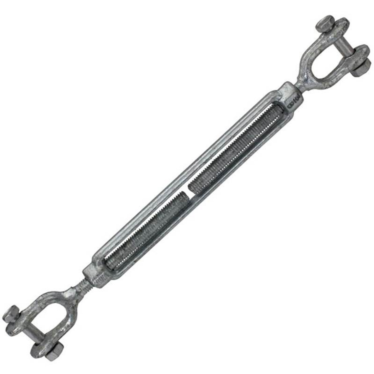 IMPA 230627 TURNBUCKLE FRAME GALV JAW&JAW 5/8X12"