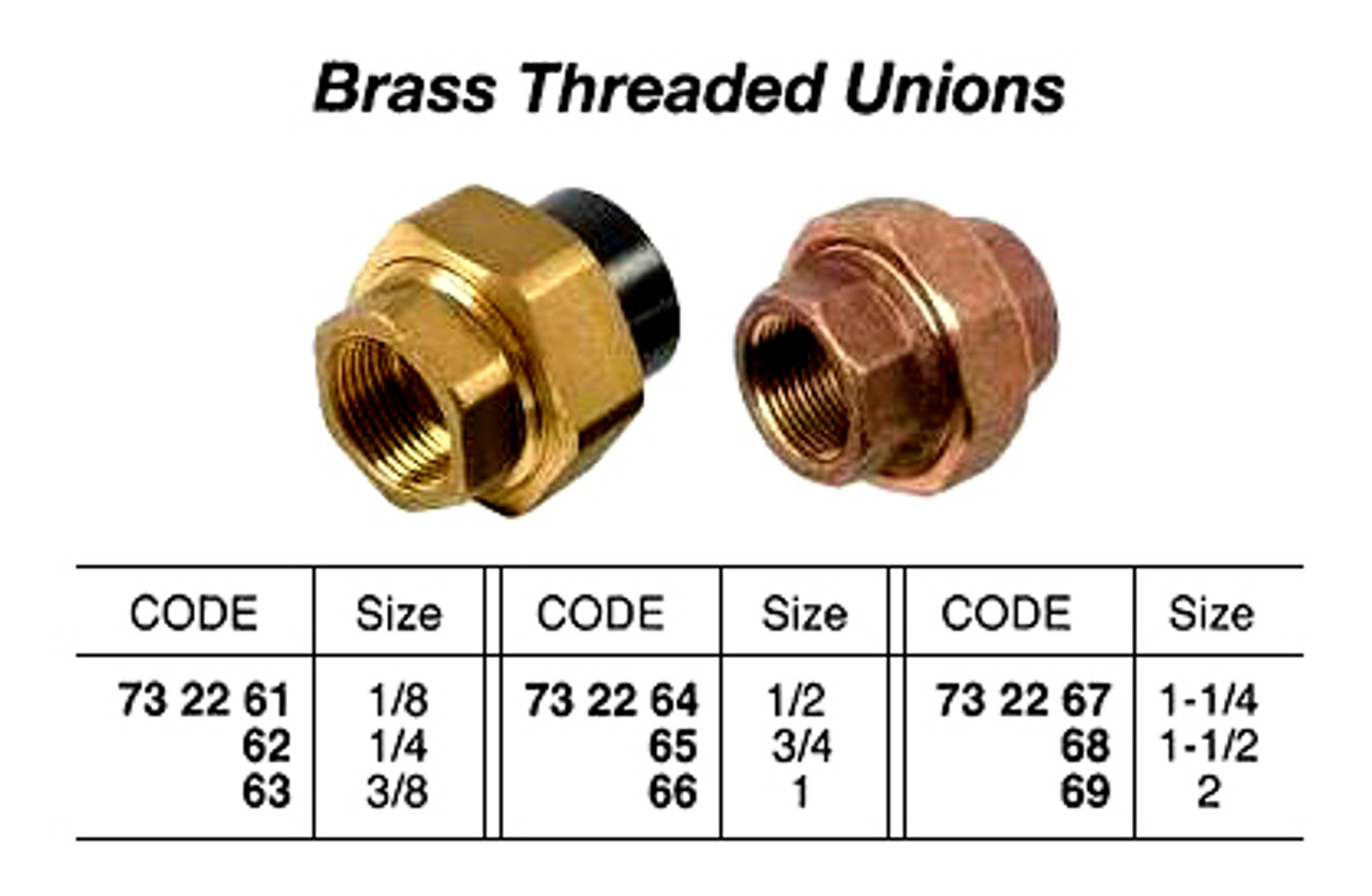 IMPA 732263 UNION 3340 BRASS BSP 3/8"