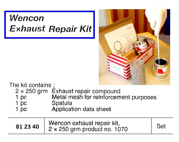 IMPA 812340 WENCON EXHAUST REPAIR KIT set 2x 250gr. (1300gr.C.)