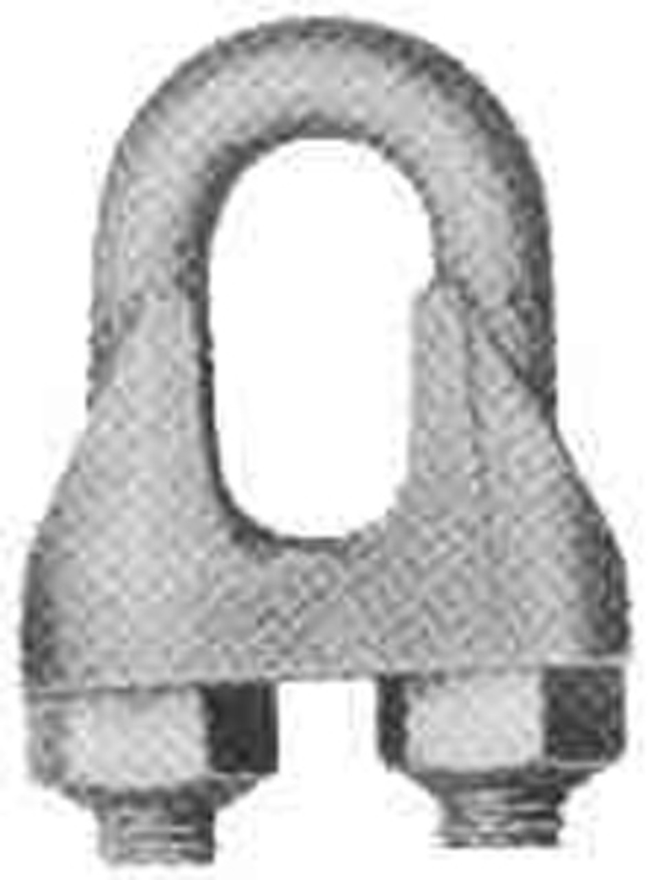 IMPA 230801 WIRE ROPE CLIP 5mm STEEL ZINC PLATED