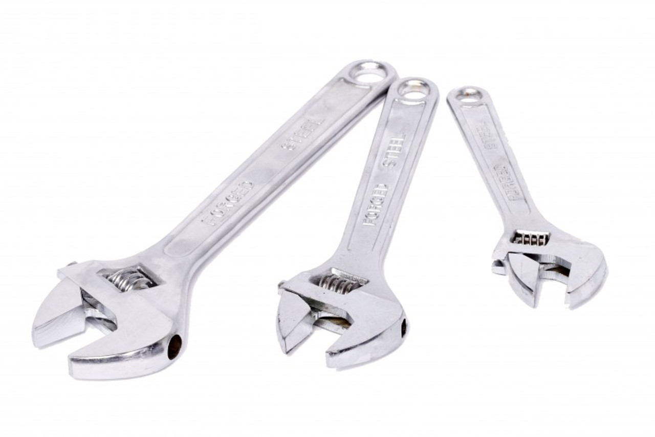 IMPA 611333 WRENCH ADJUSTABLE 200mm CHROMIUM PLATED