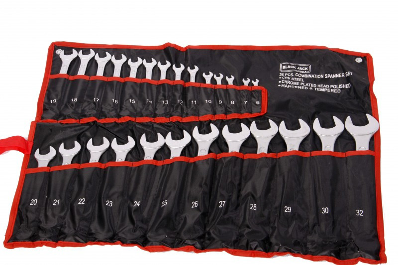 IMPA 610538 WRENCH SET OPEN & 12-POINT BOX 6 TO 32MM 26'S