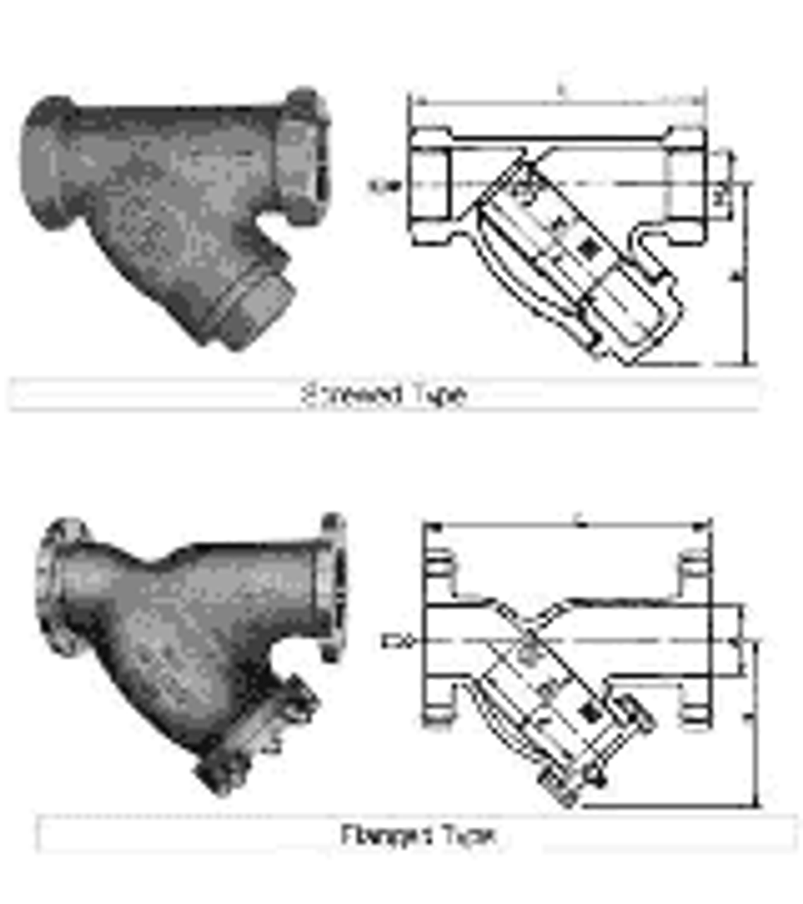 IMPA 752459 Y-Strainer - Cast Iron - JIS 10K 25