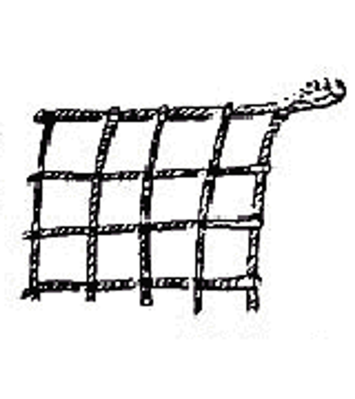 IMPA 232151 CARGO NET 3x3 mtr. POLYPROPYLENE mesh 30x30cms
