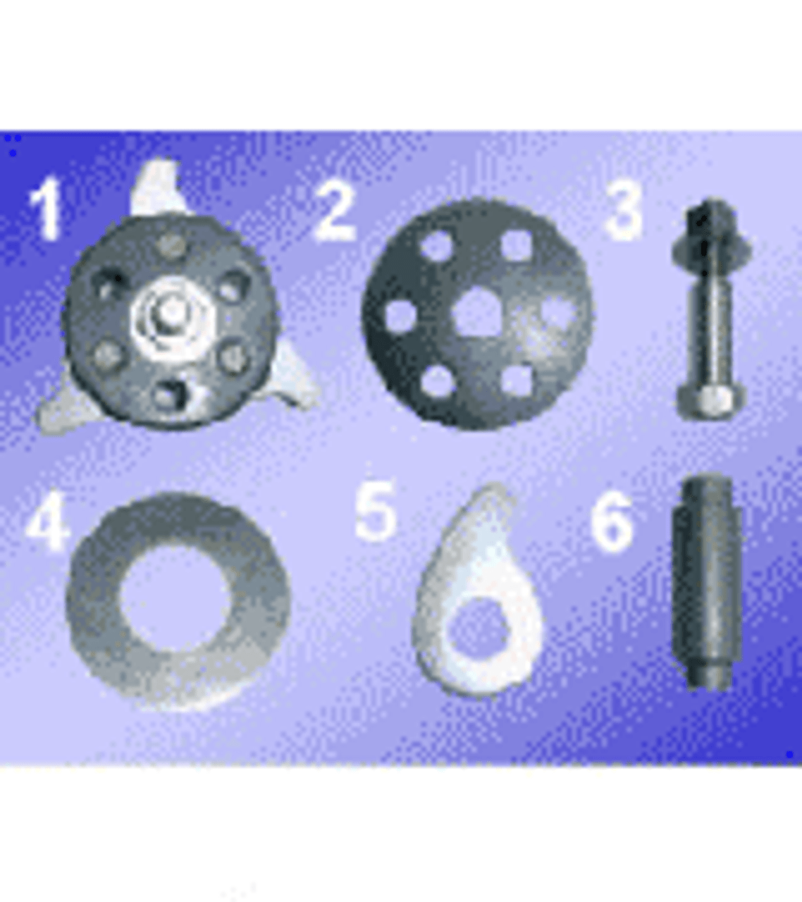 IMPA 591288 Center bolt Aircom / Trident 581A