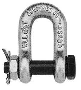 IMPA 234261 CHAIN SHACKLE SAFETY BOLT 13,5x16x22mm SWL 2,0 ton