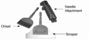 IMPA 590455 Chisel for long reach scaler Blade for Teryair type 30mm
