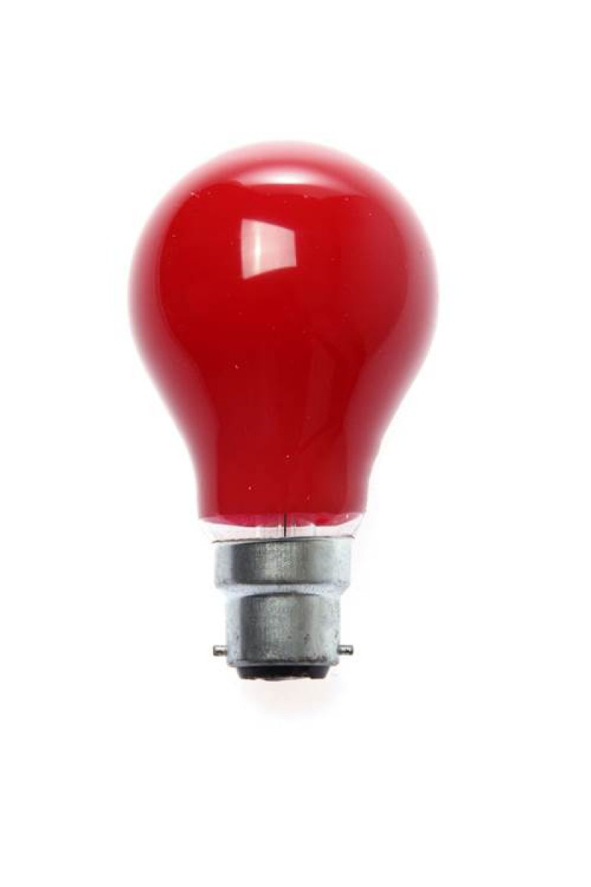 IMPA 060059 COLOURED LAMP 110V 40W B22 RED