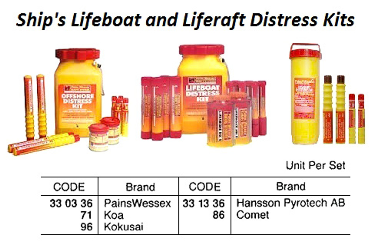IMPA 331386 Comet distress kit for liferaft/lifeboat