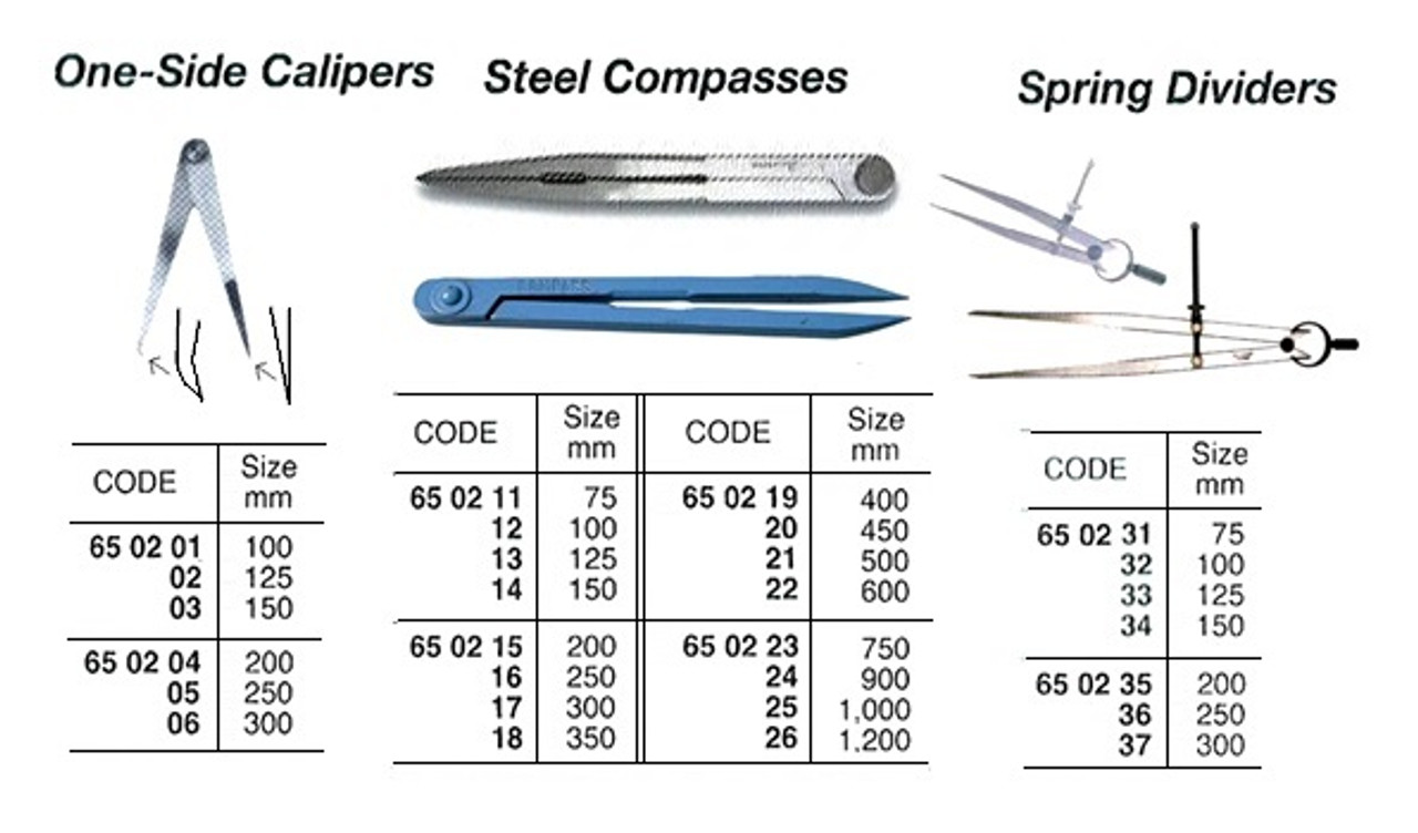 IMPA 650212 COMPASS STEEL 100MM