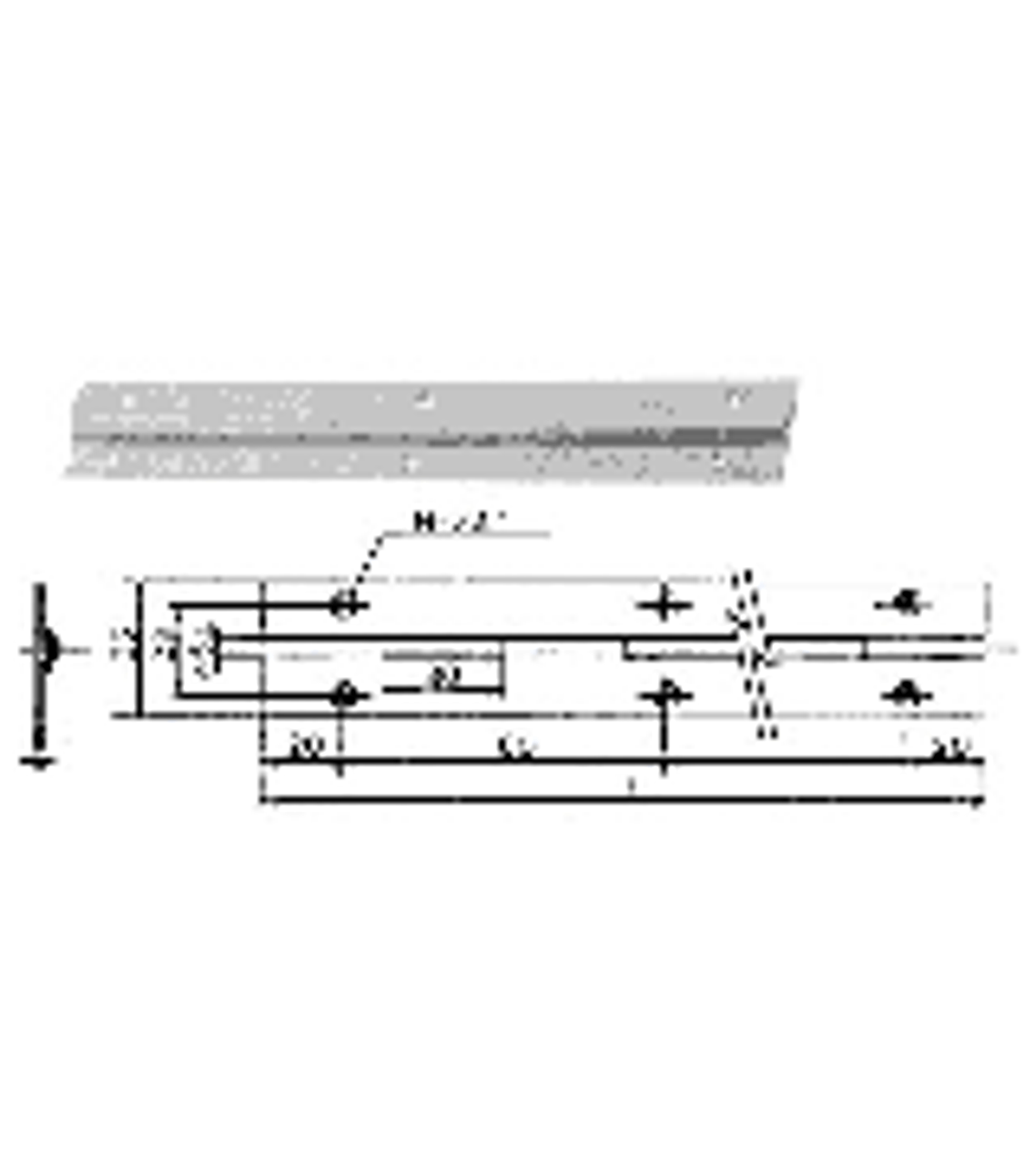 IMPA 490419 CONTINUOUS HINGE 32mm length 1 mtr. BRASS
